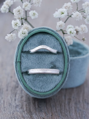 Wabi Sabi Organic Wedding Band in Silver - Gardens of the Sun | Ethical Jewelry