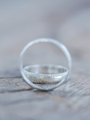 Wabi Sabi Organic Wedding Band in Silver - Gardens of the Sun | Ethical Jewelry
