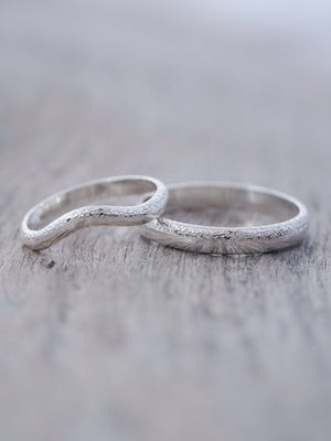 Wabi Sabi Organic Wedding Band in Silver - Gardens of the Sun | Ethical Jewelry