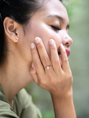 White Topaz Ring - Gardens of the Sun | Ethical Jewelry