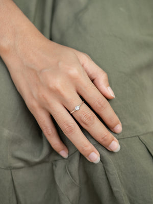 White Topaz Ring - Gardens of the Sun | Ethical Jewelry