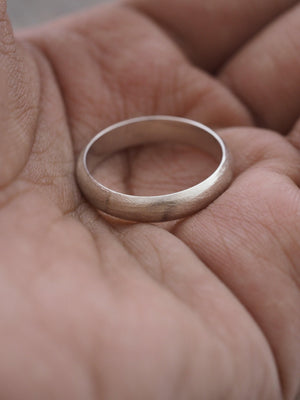 Brushed Wedding Band - Gardens of the Sun Jewelry