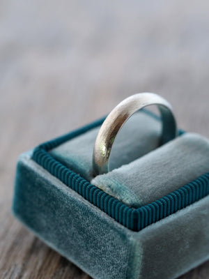 Brushed Wedding Band - Gardens of the Sun Jewelry