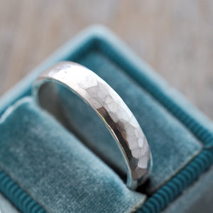 Faceted Wedding Band in Silver - Gardens of the Sun Jewelry