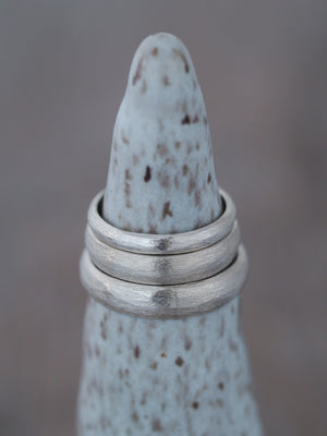 Brushed Wedding Band - Gardens of the Sun Jewelry