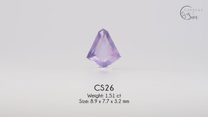 Custom Lavender Sapphire Ring in Gold