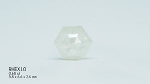 Custom Rose Cut Hexagon Diamond Ring - Gardens of the Sun | Ethical Jewelry