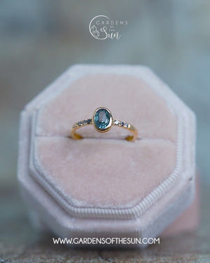 Blue Sapphire Ring in Ethical Gold