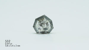 Custom Rose Cut Shield Diamond Ring