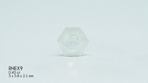 Custom Rose Cut Hexagon Diamond Ring