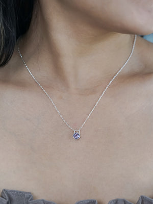 Amethyst Lock Necklace - Gardens of the Sun | Ethical Jewelry
