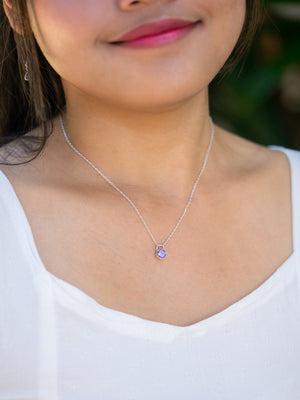 Amethyst Lock Necklace - Gardens of the Sun | Ethical Jewelry