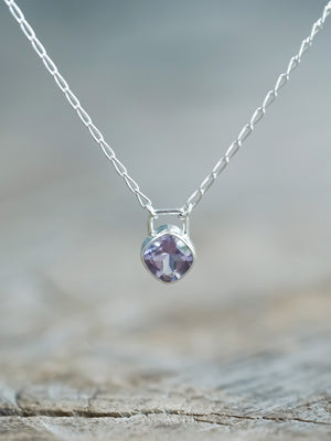 Amethyst Lock Necklace - Gardens of the Sun | Ethical Jewelry