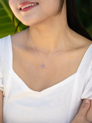 Amethyst Lock Necklace - Gardens of the Sun | Ethical Jewelry