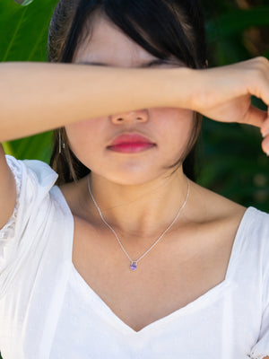 Amethyst Lock Necklace - Gardens of the Sun | Ethical Jewelry