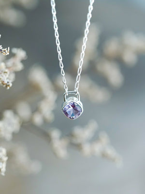 Amethyst Lock Necklace - Gardens of the Sun | Ethical Jewelry