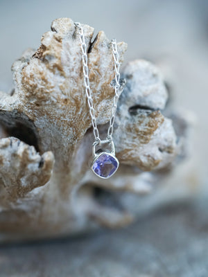 Amethyst Lock Necklace - Gardens of the Sun | Ethical Jewelry