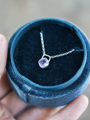 Amethyst Lock Necklace - Gardens of the Sun | Ethical Jewelry