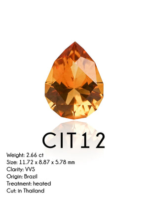 Custom Citrine Ring in Gold - Gardens of the Sun | Ethical Jewelry