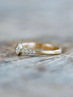 Canadian Kite Diamond Ring in Gold - Size 4.5 - Gardens of the Sun | Ethical Jewelry