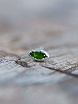 Chrome Diopside Stud Earrings - Gardens of the Sun | Ethical Jewelry