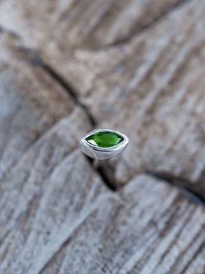 Chrome Diopside Stud Earrings - Gardens of the Sun | Ethical Jewelry