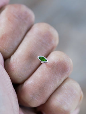 Chrome Diopside Stud Earrings - Gardens of the Sun | Ethical Jewelry