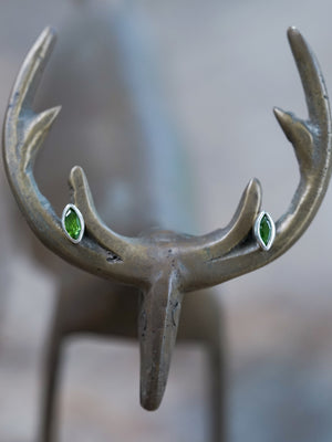 Chrome Diopside Stud Earrings - Gardens of the Sun | Ethical Jewelry