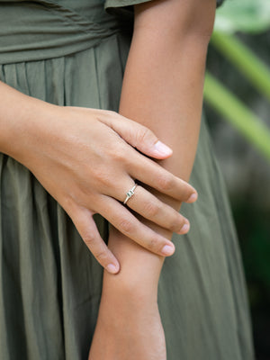 Double Peridot Ring - Gardens of the Sun | Ethical Jewelry