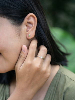 Double Peridot Ring - Gardens of the Sun | Ethical Jewelry