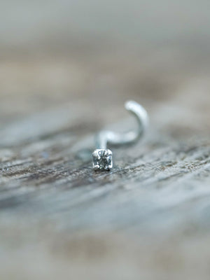 Salt and Pepper Tragus Stud Earring - Gardens of the Sun | Ethical Jewelry