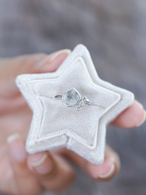 Diamond Slice, Moonstone and Labradorite Ring - Gardens of the Sun | Ethical Jewelry