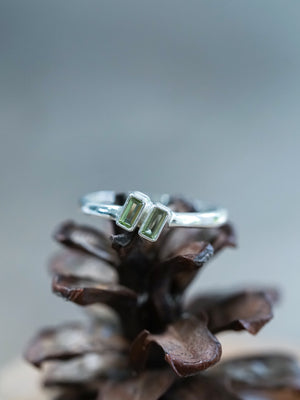 Double Peridot Ring - Gardens of the Sun | Ethical Jewelry