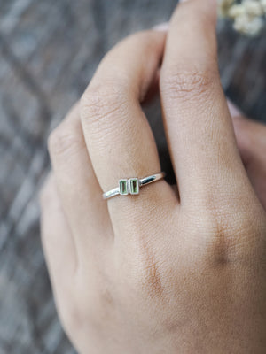 Double Peridot Ring - Gardens of the Sun | Ethical Jewelry