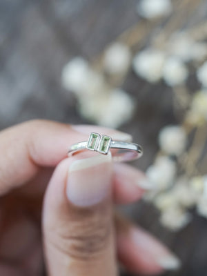 Double Peridot Ring - Gardens of the Sun | Ethical Jewelry