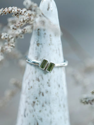 Double Peridot Ring - Gardens of the Sun | Ethical Jewelry