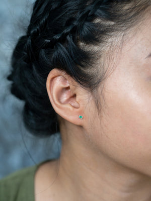 Emerald Earrings - Gardens of the Sun | Ethical Jewelry