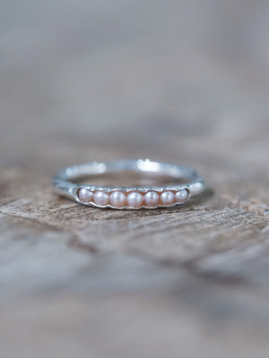Freshwater Pearl Ring with Hidden Gems
