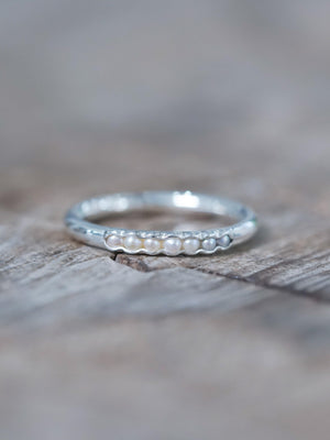 Freshwater Pearl Ring with Hidden Gems - Gardens of the Sun | Ethical Jewelry