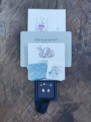 Pearl Button Earrings - Gardens of the Sun | Ethical Jewelry