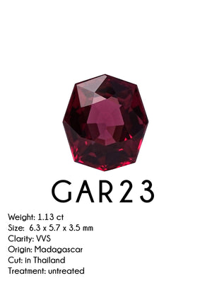 Custom Garnet Ring in Gold - Gardens of the Sun | Ethical Jewelry