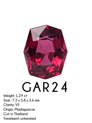 Custom Garnet Ring in Gold - Gardens of the Sun | Ethical Jewelry