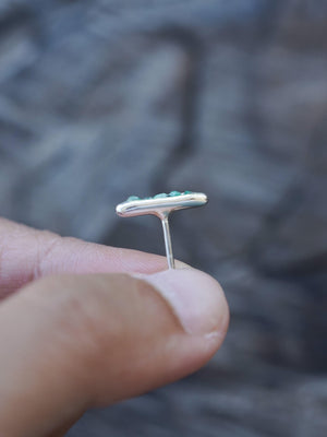 Rough Emerald Earrings with Hidden Gems - Gardens of the Sun | Ethical Jewelry