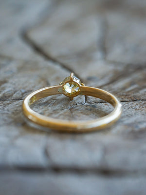 Geo Borneo Diamond Ring in Eco Gold - Gardens of the Sun | Ethical Jewelry