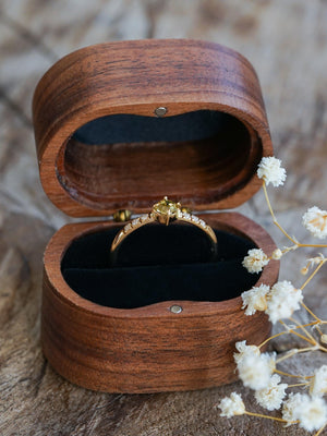 Geo Borneo Diamond Ring in Eco Gold - Gardens of the Sun | Ethical Jewelry