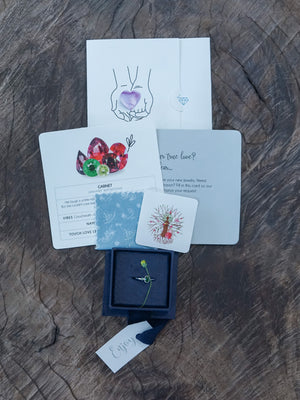 Peppered Spinel Ring in White Gold - Gardens of the Sun | Ethical Jewelry