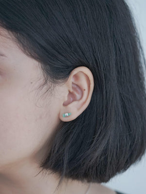 Mismatched Emerald Crystal Earrings - Gardens of the Sun | Ethical Jewelry