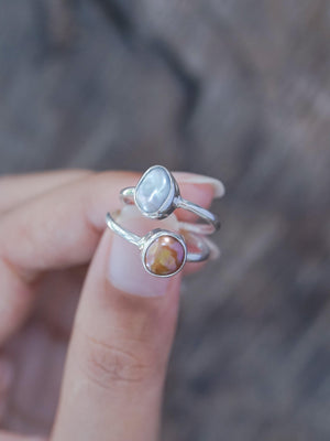 Quirky Pearl Ring - Gardens of the Sun | Ethical Jewelry