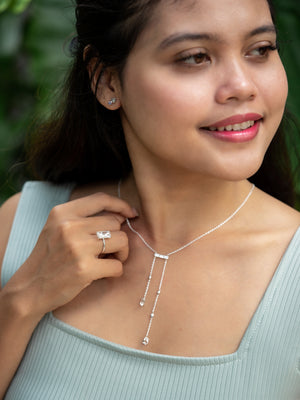 White Zircon Ring - Gardens of the Sun | Ethical Jewelry