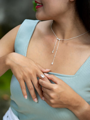 White Zircon Ring - Gardens of the Sun | Ethical Jewelry